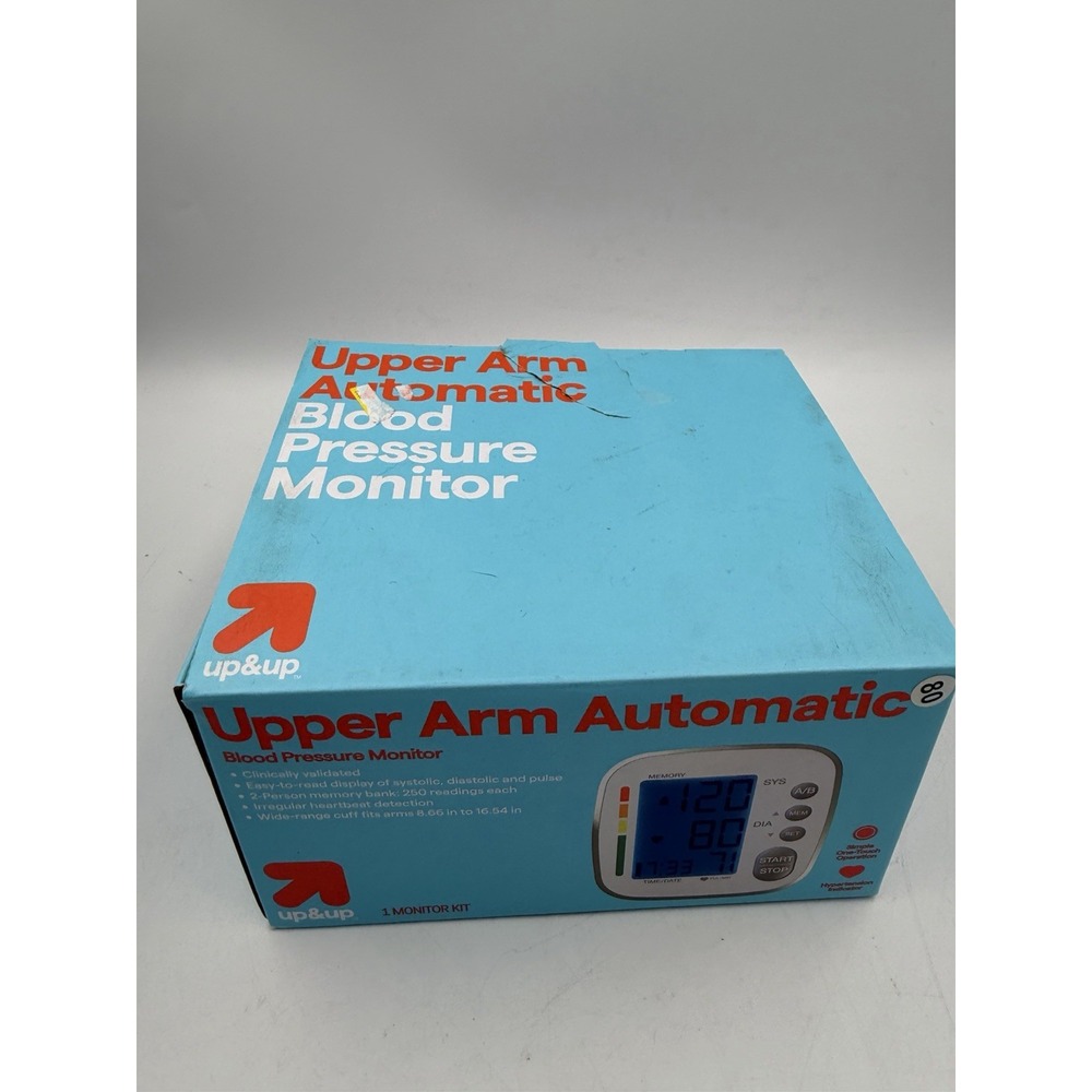 Target Up&Up Upper Arm Automatic Blood Pressure Monitor OPEN BOX